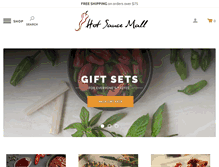 Tablet Screenshot of hotsaucemall.com